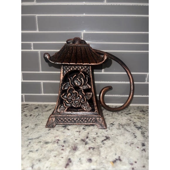 PartyLite Other - NIB PARTYLITE Cast Iron Pagoda Style LOTUS LANTERN Tealight Candle Holder  7"‎